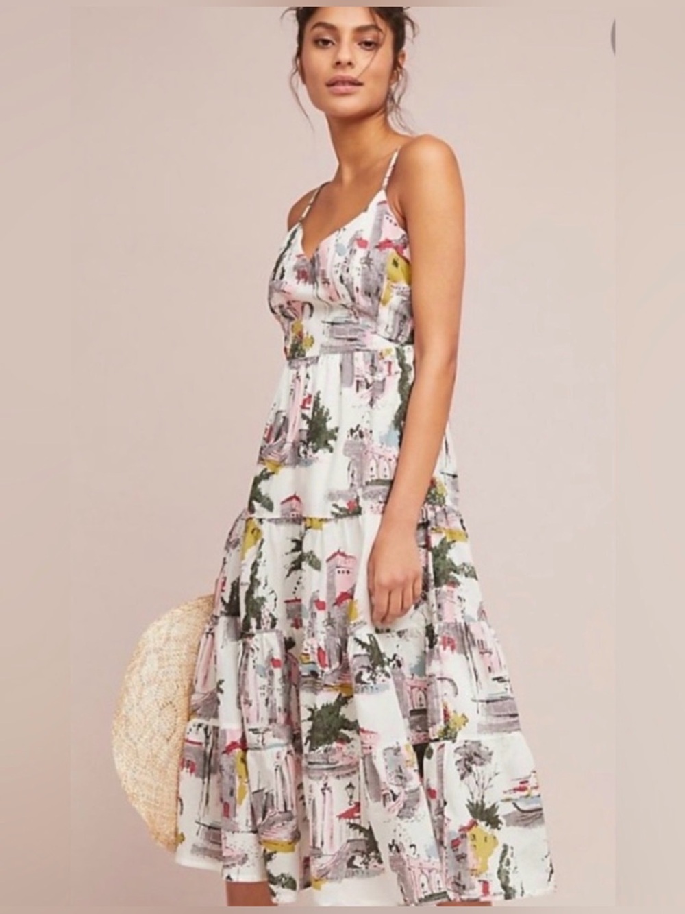Anthropologie Lazy Bones Cityscape Dress